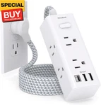 Power Strip Surge Protector 6 Widely Outlets With Usb Ports (1 C), 3-SID. Fixed Price $23.78.
