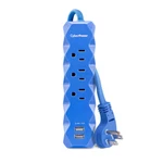 Cyber Power 3 Ft Extension Cord Outlet Surge Protector Usb 2.4 Amp. Fixed Price $8.95.
