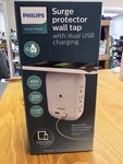 Philips Surge Protector Wall Tap With Dual Usb Charging 6-AC Grounded Outlets. Fixed Price $12.99.
