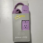 Heyday Indoor 6 Foot Powerstrip, 5-OUTLETS, Purple, 15A, 14AWG, 1875W New**. Fixed Price $14.99.