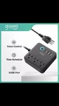 3 Outlet And Usb Port Smart Power Strip - White Black. Fixed Price $34.99.