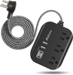 Cruise Ship Essentials - Power Strip With Usb, Mountable Flat 5 Ft, Black. Fixed Price $22.03.