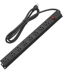 Hhsoet Metal 8 Outlet Mountable Power Strip Wall Heavy Duty 6FT Sjt. Fixed Price $18.99.