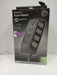 Ultrapro 8FT Braided Surge Protector With 12 Outlets. Fixed Price $19.99.