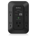 Usb Wall Charger Surge Protector - 5 Outlet Extender With 4 Charging Ports (. Fixed Price $14.98.