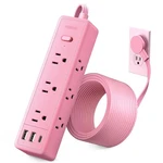 Pink Strip, Ntonpower Surge Protector Cute Extension .... Fixed Price $35.70.