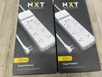 Nxt Surge Protector 8 Ac OUTLETS/2 Usb Ports 6 Ft Cord 2100 J White NX54317. Fixed Price $28.94.