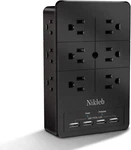 Multiple Plug Extender Nikleb, Surge Protector 12 Outlets, Black. Fixed Price $40.41.