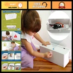 Baby Proof Power Strip Cover Box - Dual Lock Safety, Side Openings For Cords &. Fixed Price $39.99.