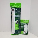 Greenlite Lot Of (2) 5 Outlet Wall-mounted Surge & 7 Power Strip. Fixed Price $29.99.
