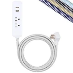 Cordinate Designer Usb Charging Station Extension Cord, 10FT, Gray/white. Fixed Price $40.07.