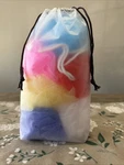 Bath Sponges Kids 8 Pack Small Colorful Shower Mesh Pouf Body Scrubber Ball New. Fixed Price $11.33.