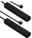 Amazon Basics 6-OUTLET 200 Joule Surge Protector Power Strip Pack Of Black 2FT. Fixed Price $22.99.