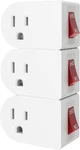 Oviitech 3 Pack Grounded Outlet Wall Tap Adapter With On/off Power Switch,singl. Fixed Price $20.99.