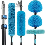 Hicavar 20 Foot High Ceiling Fan Duster With 5-12FT Extension 12FT, Blue. Fixed Price $74.40.
