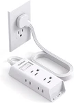Cruise Essentials - Flat Plug Power Strip, 5 Ft Ultra Extension Cord With. Fixed Price $21.99.