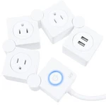 Ijoy Flexible Power Strip- 3 Ac Outlets And 2 Usb Charging Ports With 5 White. Fixed Price $34.83.