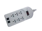 6-OUTLET Surge Protector, Telephone Fax Modem Power Suppressor 6' Cord, Ul Liste. Fixed Price $14.99.