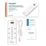 Holsem 12 Outlets Surge Protector Power Strip W/3 Usb Charging Ports, New Box. Fixed Price $49.95.
