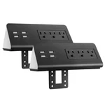 Emerising 2-PACK Desk Edge Mount Power Strips With 4 Usb Ports & 3 O.... Fixed Price $56.23.