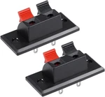 Uxcell 2PCS Way Jack Socket Spring Push Release Connector Speaker 2, Black. Fixed Price $9.04.