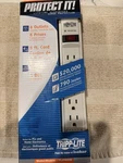 Tripp Lite TLP606 Surge Protector Strip Outlet 6FT Gray. Fixed Price $13.00.