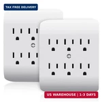 Elegrp 6-OUTLET Extender With Central Anchor, 3-PRONG Grounded Wall Tab, Multipl. Fixed Price $25.98.