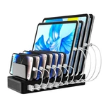 Haioulun 100W 10-PORT Smart Charging Station 5 Usb-a & Usb-c Organiz. Fixed Price $44.36.