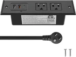 Cccei Recessed Power Strip With 20W Usb Port, Fast Charging 6FT, Black. Fixed Price $30.93.