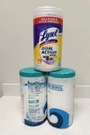 3 Pack Disinfecting Wipes Lysol Citrus & Boardwalk Fresh 75 Each. Fixed Price $31.00.