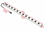Commercial Metal Outlet Power Strip Surge Protector 300J AC15A 125V 1875W. Fixed Price $28.99.