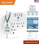 Non-surge Power Strip For Cruise: 7 Outlets With Fast Charging Functionality. Fixed Price $41.99.