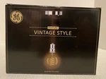 Vintage Style Light Bulb Pendant Socket Fixture Satin Nickel Black Cord New. Fixed Price $6.94.