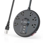 Zsimc Power Strip Outlets 3 Usb Ports 6.5FT Cord Overload Surge Protector. Fixed Price $39.98.