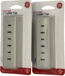 2-PACK Ge Polarized 3 Outlet Wall Tap Adapter Prong Almond 54189 Ul Listed. Fixed Price $13.61.