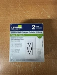 Leviton T5832-2BW Usb In-wall Charger Outlet White. Fixed Price $13.99.