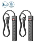 Dewenwils 2-PACK 6-OUTLETS Power Strips, Surge Protector Strip, 2.7FT. Fixed Price $16.99.