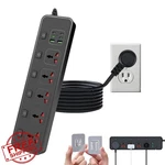 Jumpso Flat Plug Power Strip, 6FT, 5 Outlets, Usb-c, 110-240V. Fixed Price $87.99.
