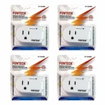 Trisonic 4 Pcs Single Outlet 3 Prong Power Adapter Grounded Wall Tap.. Fixed Price $19.99.