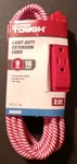 Hyper Tough Light-duty Extension Cord 9FT 16 Gauge, 3 Outlets, Indoor. Fixed Price $12.95.