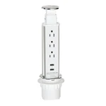 Pop Up Outlet For Countertop, Receptacle Power Strip With 3 2 White. Fixed Price $55.70.