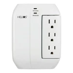 Helios AS-HP-5R 5-OUTLET Wall Tap Surge Protector With 2 Usb Charging Ports. Fixed Price $82.61.
