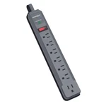 Kensington Guardian Surge Protectors: 7-OUTLET, 6-FOOT Cord, 540 Joules Black/gr. Fixed Price $25.98.