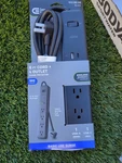 Commercial Electric 6 Ft Surge Protector 4-OUTLET Usb-a Usb-c Powerstrip (2). Fixed Price $14.96.