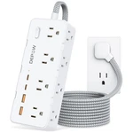 Depow Power Strip Surge Protector, 5FT Braided Extension Cord With Multiple Outl. Fixed Price $32.37.