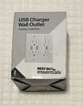 Usb Ports & Wall Outlets Dual 125V (2.4 A) Pack Best Buy Essentials 21H25B. Fixed Price $12.99.