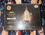 Vintage Style Light Bulb Pendant Socket Fixture Gun Metal Black Cord New. Fixed Price $14.99.