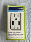 Leviton T5632-W Duplex Usb Charger With Tamper Resistant Outlet. Fixed Price $12.29.