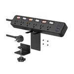 Junnuj Clamp Power Strip Standing Desk With 20W Usb C, 1 C... Usa Fast Ship. Fixed Price $42.48.