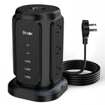 Besfan Ultra Slim Flat Plug Power Strip - 6.5FT Thin Extension Cord Wit.... Fixed Price $35.70.